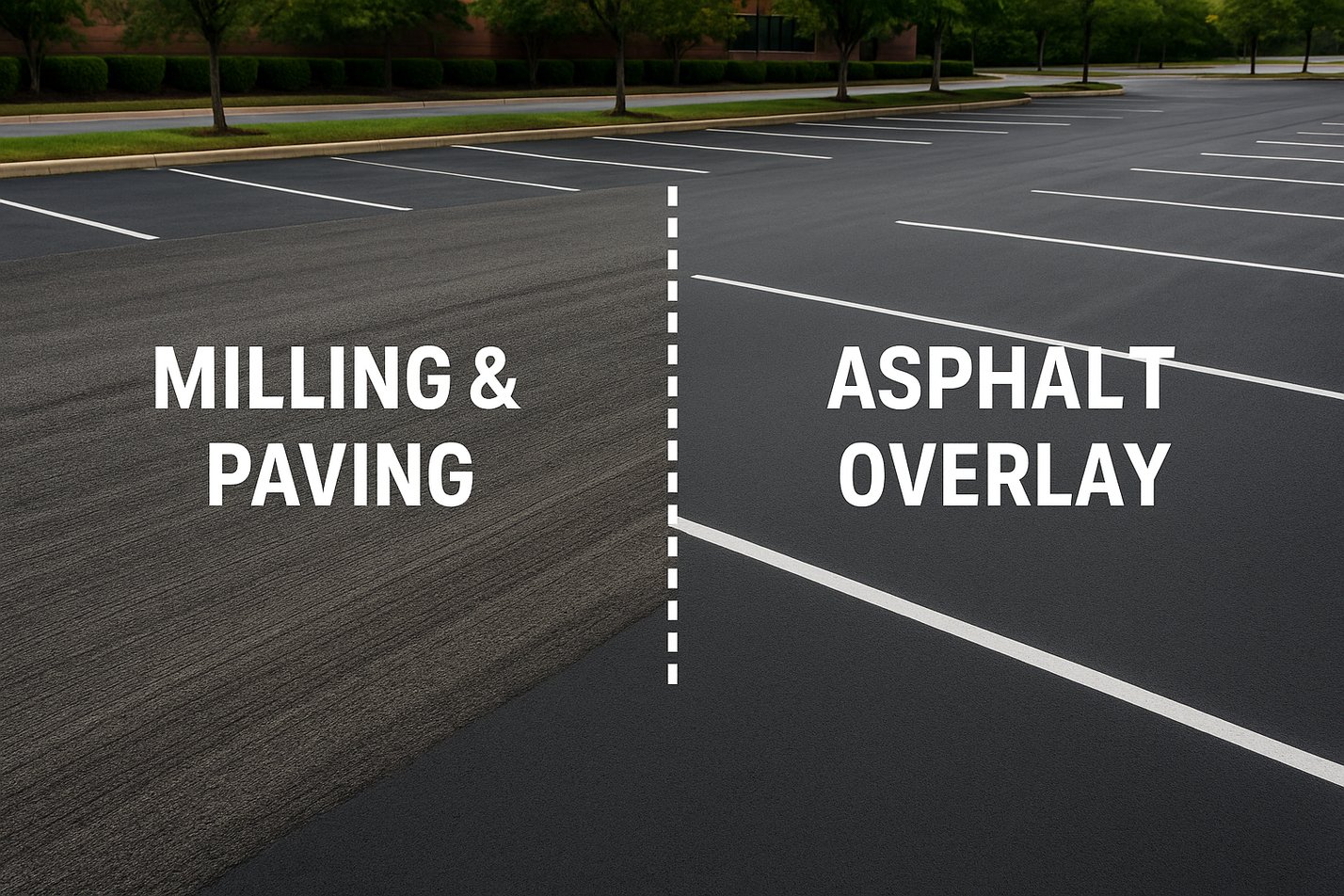 Milling vs. Asphalt Overlay: What Commercial Property Managers Need to